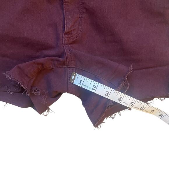 American Eagle Hi-Rise Shortie Burgundy Size 4 - Picture 4 of 7